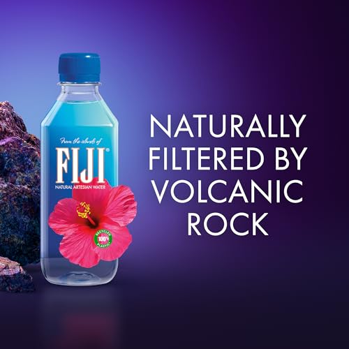 FIJI NATURAL ARTESIAN BOTTLED WATER 330ML / 11.15 FL OUNCE (PACK OF 24) – 100% NATURAL ELECTROLYTES – NEW