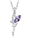 FANSING Crystal Necklaces for Women Fairy Pendant Necklace Angel Necklaces for Godmother Goddaughter