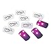 MVP Disc Golf Flat LED Tri-lite Disc Golf Lights (Pack of 10) (Magenta)