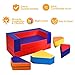 Costzon 4-in-1 Unique Shapes Convertible Climb and Crawl Foam Set for Climbing, Crawling, Sliding, 8-Piece Colorful PU Activity Play Soft Zone for Baby, Preschooler (Assorted)