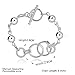 fashion 925 sterling silver jewelry circles chain trendy lady bracelet bangle