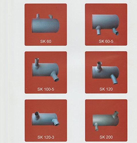 YN12P00021P1 MUFFLER SK200-6 6D31 6D34, AFTERMARKET REPLACEMENT PARTS