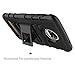 Motorola Moto Z2 Force Case, Zenic Full-Body Heavy Duty Shockproof Protective Hybrid Case Cover with Swivel Belt Clip and Kickstand for Moto Z2 Force (Black)