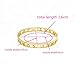 Baoliren 18k Gold Titanium Roman Numeral Bracelet Bangle for Women