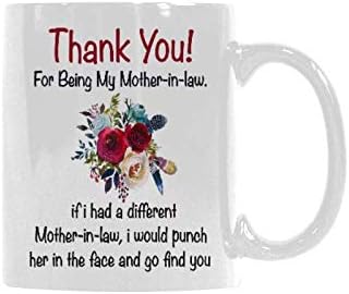 thank you for being my mother in law mug
