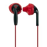 Yurbuds Ironman Inspire PRO Performance Fit Sport Earphones with 3-Button Control and Mic, Black/ Red -10101 (Certified Refurbished)