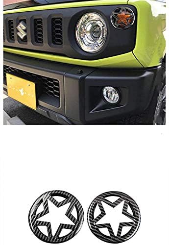 Bestmotoring Jimny Carbon Fiber Turn Signal Light Cover, Car Turn Signal Light Decorative Covers for Jimny 2019-2020 JB74 JB64