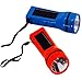 X-nego Solar Led Flashlight (2 Pack). Use Any Light Source to Charge with Its Built-in Solar Panel. Handheld Flashlight Solar Powered LED Torchlight for Camping, Outdoor Sports, Auto Emergency Kit