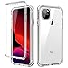 SKYLMW iPhone 11 Pro MAX Case,[Built in Screen Protector] Full Body Shockproof Dual Layer High Impact Protective Plastic & Soft TPU Phone Cover Cases for iPhone 11 Pro Max 6.5 inch 2019,Clear