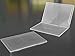 Clear Plastic A4 Paper File Box Document Storage Box Case Organizer 2 Pack (Clear)