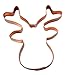 The Fussy Pup Reindeer Face Christmas Cookie Cutter, 3x3.25 inches