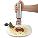 Eparé Electric Salt or Pepper Grinder - Battery Operated Ceramic Burr Peppermill Shaker - Automatic Stainless Steel Grinders - Mill With LED Light