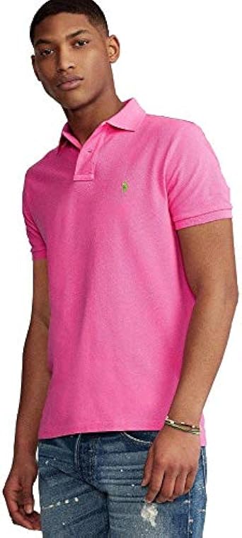 polo rosa hombre