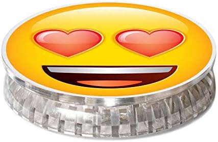 女性が喜ぶ マグネット式折りたたみ式電話グリップ スタンド ホルダー 柔軟性のある柔らかい中間部分で快適にフィットします Coolgrips 携帯電話グリップ Airpop マグネット式携帯電話グリップ 絵文字 スマイリー ハート 目 即発商品