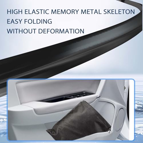 KASUART New 2024 Car Windshield Laser Sunshade For Niss-an Patrol Y62 2016-2024 Upgraded Laser Titanium Silver Colorful Layer Thickened 300d Oxford Cloth Foldable ective Protector Blocks UV Rays