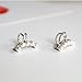 Aifeer Sterling Silver Non Pierced Ear Stud Earrings 5 Pearls Wrap Cuff Clip On Ear Clamp (Single)