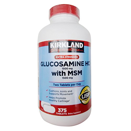 Kirkland Signature Extra Strength Glucosamine HCI 1500mg, With MSM 1500