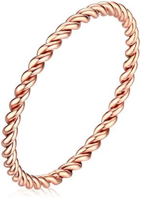 LOVE Beauties Forever Love for Lower Woven 18k Rose Gold Finish Band Ring(Size Selectable) (9)