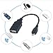 SaiTech IT (2 Pack Micro USB 2.0 OTG Cable for Mobile Phones - USB A Female to Micro USB B 5 Pin Male Adapter Cable