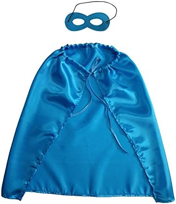 Baby Song Blue Superheros Cape and Mask for Kids, Dress Up & Pretend Play Superhero Cape Costume 1SJDTL