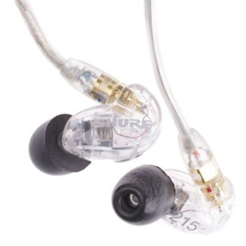 ایگرد | قیمت و خرید Shure SE215-CL Sound Isolating In Ear Stereo Earphones  (Clear) with 3 Pairs of Triple Flange Sleeves for Better Sound Isolation