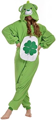 Adult Unisex Anime Cosplay Outfit Costume Onesies Pajamas Romper Clothing (S, Lucky Bear)