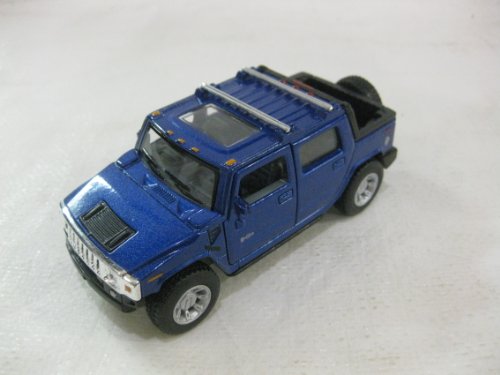 2005 Hummer H2 SUT In Blue Diecast 1:40 Scale By Kinsmart