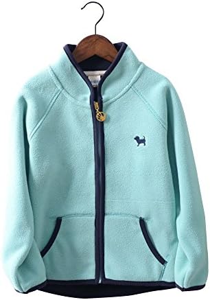 Lerida Unisex Warm Full Zip Polar Fleece Jacket (100cm, Light Blue)