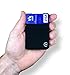 Modern Carry Credit Card Holder/Slim Wallet Ultra Thin (Black with 4 Card Slots)