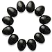 12 Chalkboard Black Fillable Plastic Easter Eggs Blackboard Writable Eggs