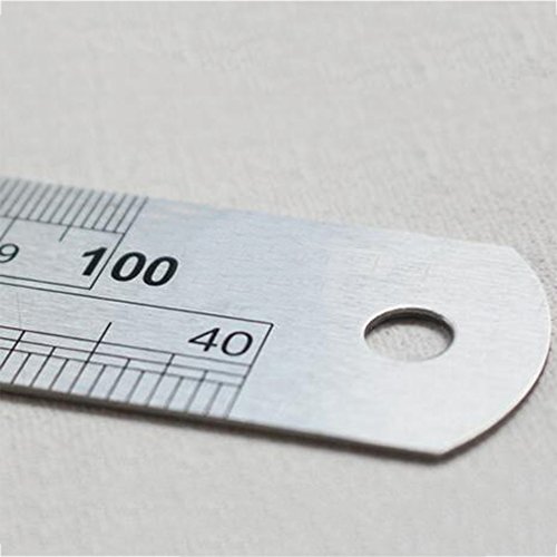 Home Mart 15cm 6 Inch Stainless Metal Ruler Measuring Tool