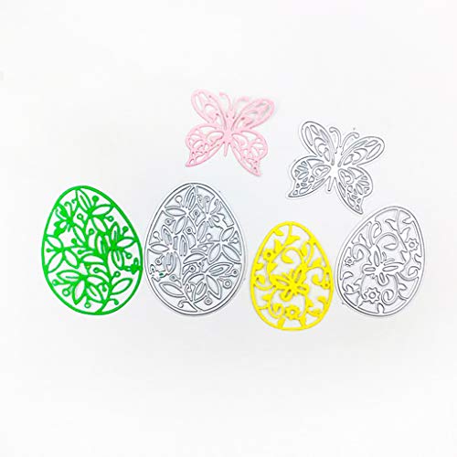 MEIYIN Easter-Egg DIY Mteal Cutting Dies Stamp Embossing Dies for Card Making Scrapbooking Templates
