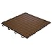 BlockTile B0US5230 Garage Flooring Interlocking Tiles Coin Top Pack, Brown, 30-Pack