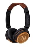 BiGR Audio xlmlbtbr3 Tampa Bay Rays Natural Wood Finish Headphones for Smartphones