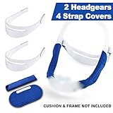 Medihealer CPAP Headgear for Philips Dreamwear Nasal Mask-2 CPAP Headgear Straps for Philips Respironics Dreamwear & 4 Pads Strap Covers,Reduce Skin Irritation & Red Marks,Great Value Kit Supplies