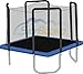 Outdoor Child Safe Trampoline with Galvanized Steel Frame, Steel Ladder, and Child Safety Foam Sides