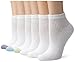 Hanes Women's Plush Soft Cushioned Heel Athletic Ankle Socks, Assorted 6 Pack, Sock Size: 9-11, Shoe Size: 5-9