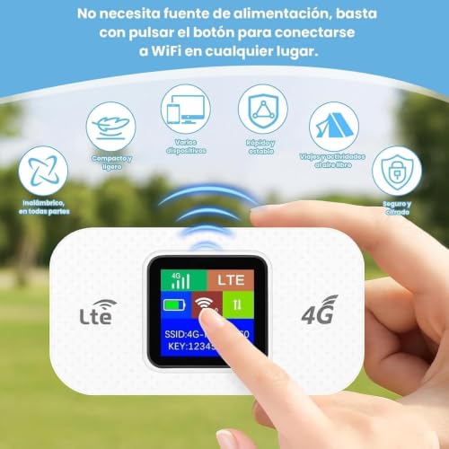 Portable WiFi 6 Unlocked 4G Router with SIM Slot, 5G/4G+ High Speed Mobile Internet Modem, Connect Up to 25 Devices, Ideal for Travel and Home Work