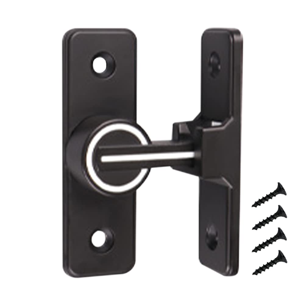 Sliding Door Lock,Barn Door Lock Hardware,Door Lock Glow at Night,Heavy Duty Gate Latches 90 Degree,for Garden,Bathroom,Outdoor,Window