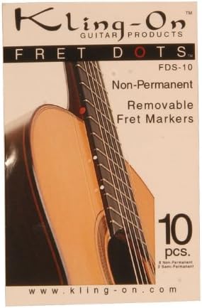 Fret Dots, Non-Permanent, Kling-On, 10 p (Package Of 3)