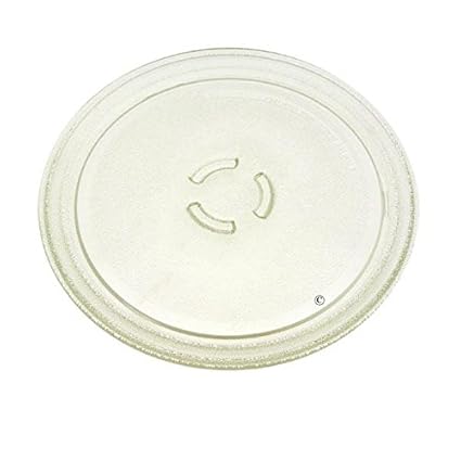 Whirlpool - Plato giratorio de cristal para microondas (diámetro 28 cm)