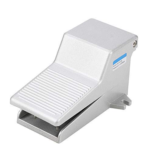 G1/4 2 Position 5 Way Pneumatic Foot Pedal,Foot Press Switch Pneumatic Pedal Switch Controller Pneumatic Valve 1/4 of Aluminum Alloy of Controling the Medium And Changes its Direction