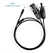 MC4 Solar Panel Cable Connectors to DC 3.5mm x 1.35mm Cable For Solar Panel and Portable Solar Generator 150Wh