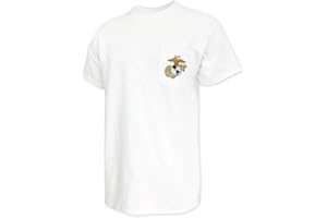 Armed Forces Gear US Marines EGA Logo Pocket T-Shirt