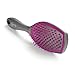 Goody Detangling Oval Hair Brush, Purple, and Grey - For All Hair Types - FlexiGlide Bristles Prevent Snags and Pull That Damage Your Hair - Pain-Free Hair Accessories for Women, Men, Boys, and Girls