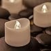 Flameless Candles With Timer, 12 Battery Candles Operated Tealights W/ Fake Rose Petals, Flicker LED Powered Candle Tea Lights For Wedding Cake Toppers, Decorations, Wreath, Mason Jar, Votive Wrap