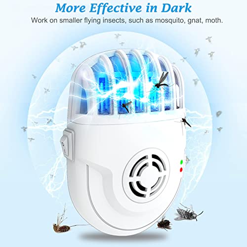 Ultrasonic Pest Repeller with Mosquito Killer- 2 Packs, Bug Repellent Indoor Plug Pest Conrol, Mosquito Repellent, Electronic Pest Control for Bugs Roaches Insects Mice Spiders Mosquitoes (2 Pack)