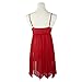 Start Sexy Lingerie, Women Transparent Passion Lingerie Sleepwear Lace Dress+G-String Nightwear (Red)