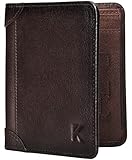 Portefeuille Homme, Kaisangtu Porte Carte De Credit en Cuir Véritable Anti RFID/