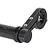 MaxMiles Bicycle Accessories Bike Bracket Handlebar Extension Flashlight Mount Carbon Fiber Extender Aluminum Alloy Holder Space Saver (Double Carbon)